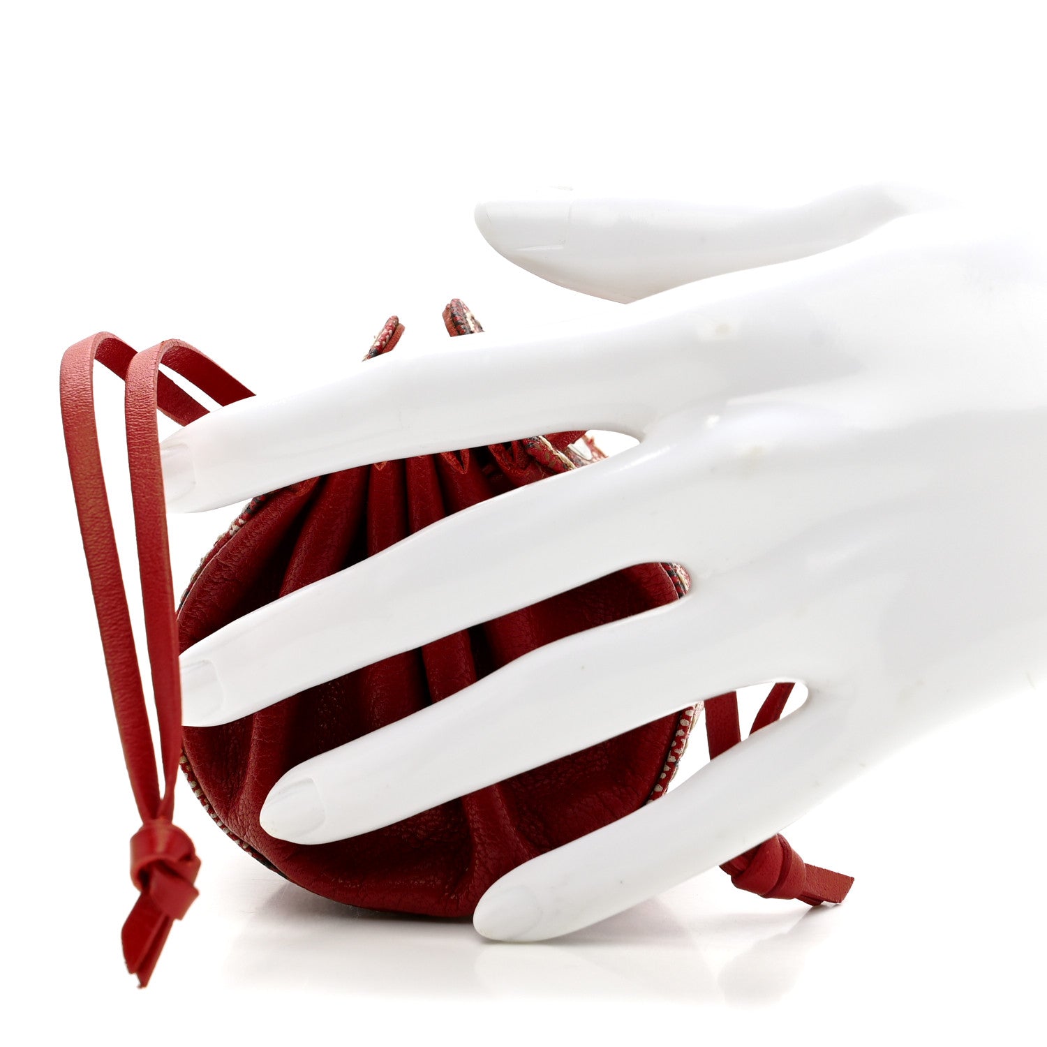 Goyard Goyardine Drawstring Coin Pouch Red 2 of 8