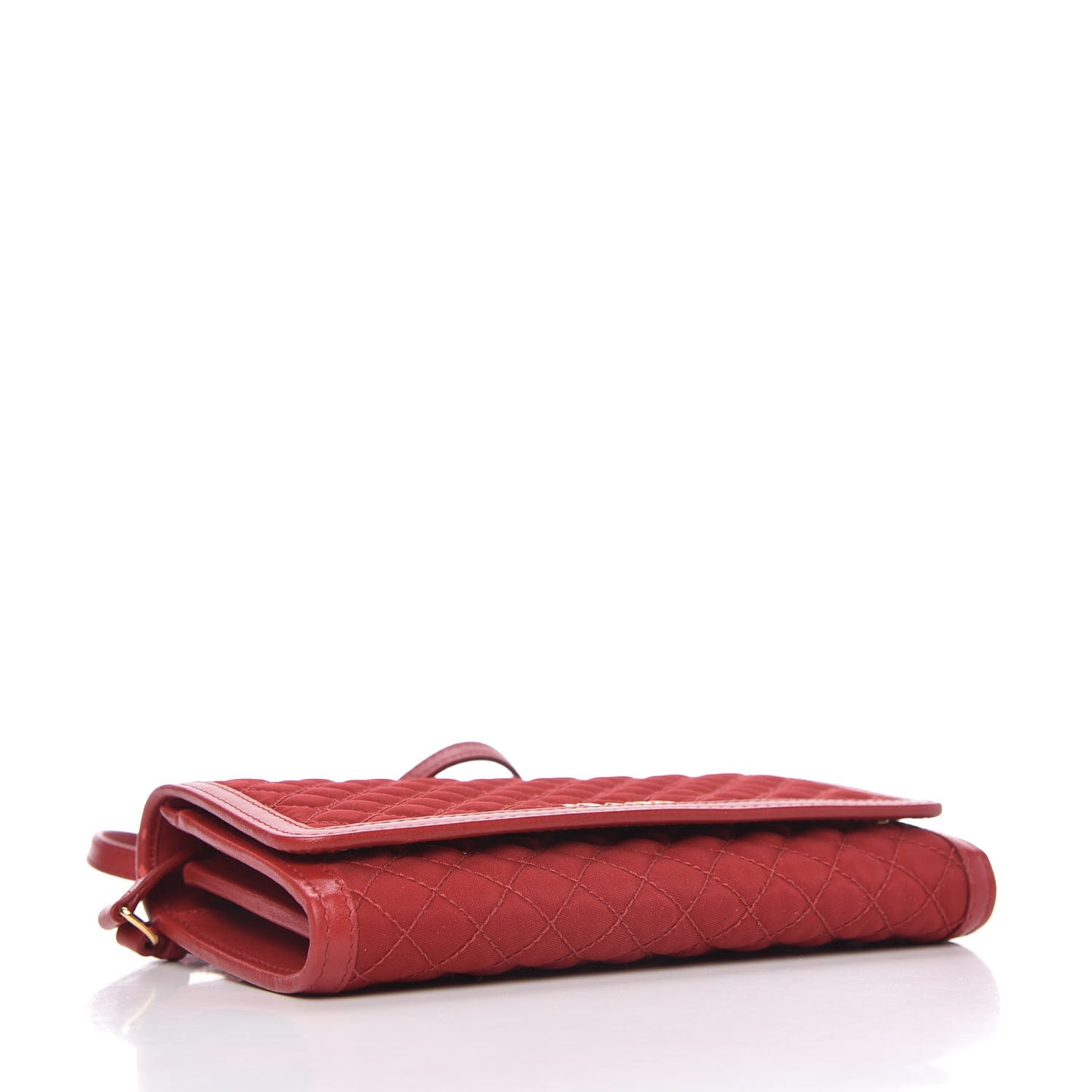 Tessuto Quilted Mini Crossbody Wallet Fuoco