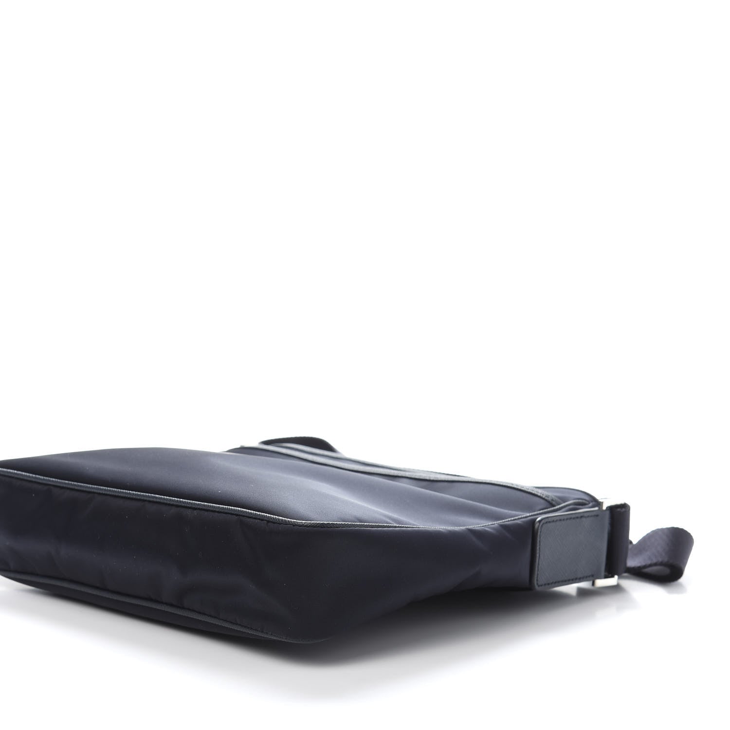 Prada Tessuto Nylon Saffiano Flat Messenger Bag Baltico 9 of 11