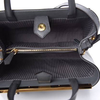 Fendi Vitello Elite Petite 2Jours Tote Grigio Grigio Chiaro 5 of 10