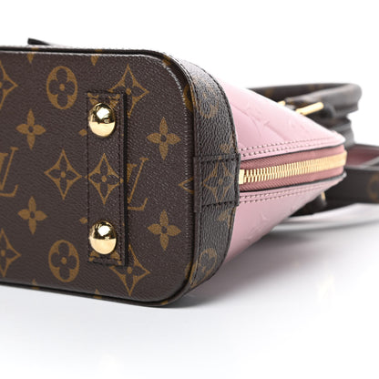 Louis Vuitton Vernis Monogram Alma BB Rose Pale Metallise 10 of 11