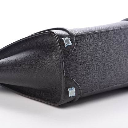 Celine Drummed Calfskin Micro Luggage Black 5 of 8