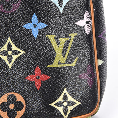 Louis Vuitton Monogram Multicolor Pochette Accessories Black 19 of 23