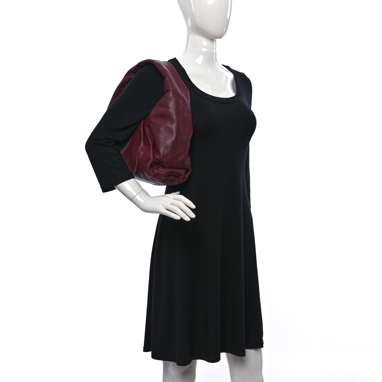 Bottega Veneta Smooth Butter Calfskin Small The Shoulder Pouch Dark Red 2 of 9