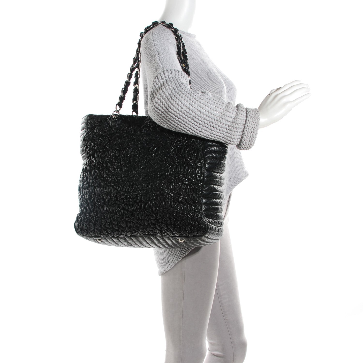 Chanel Lambskin XL Astrakan Tote Black 2 of 7