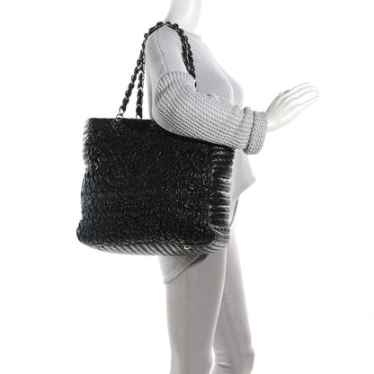 Chanel Lambskin XL Astrakan Tote Black 2 of 7
