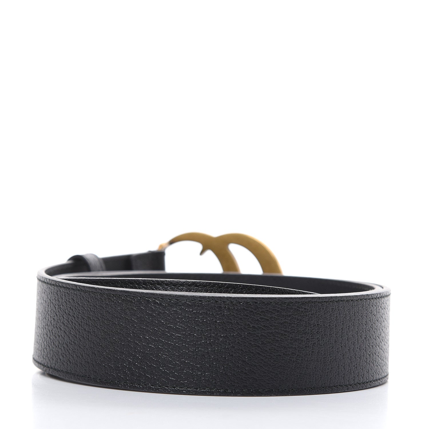 Gucci Textured Calfskin Double G 40mm Belt 105 42 Black 3 of 9