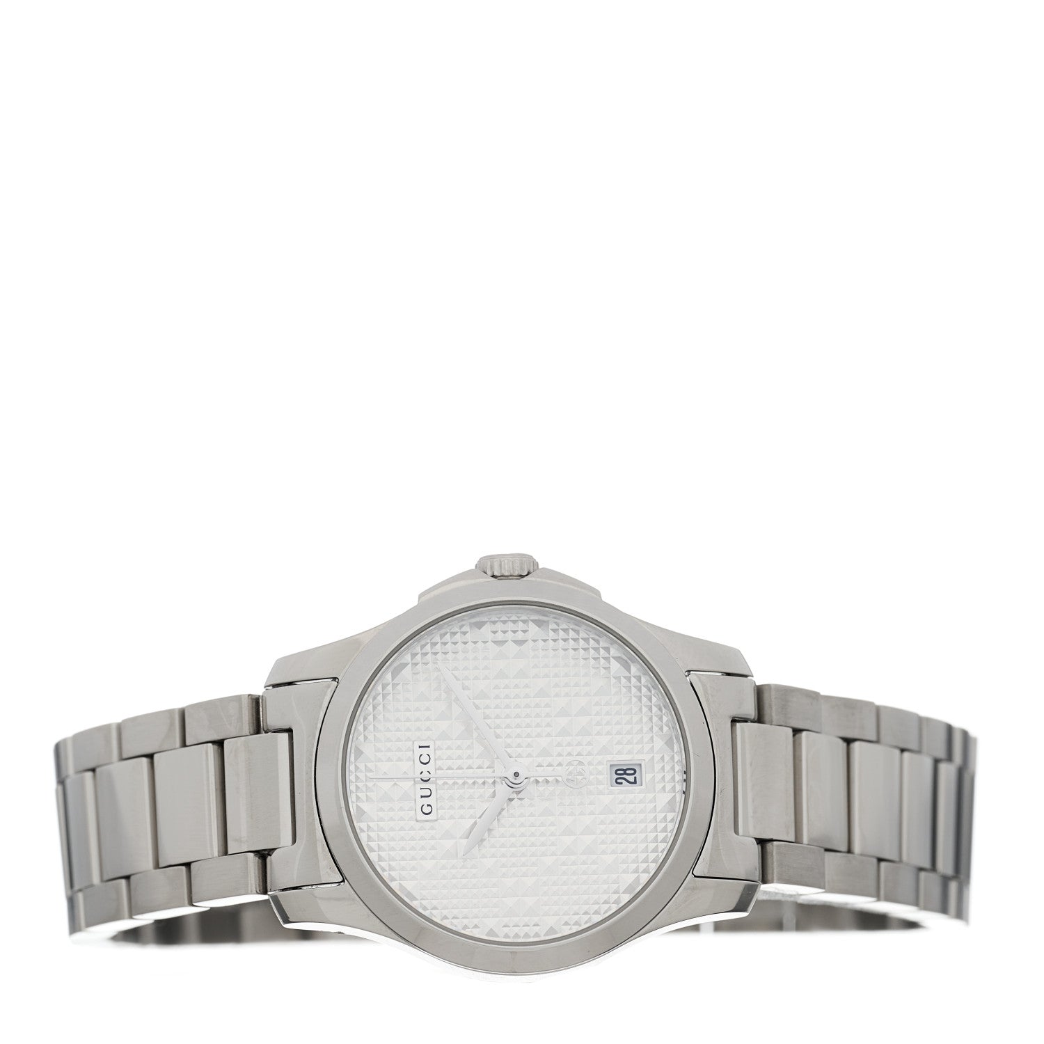 Gucci Stainless Steel 27mm G-Timeless Diamante Quartz Watch 2 of 5