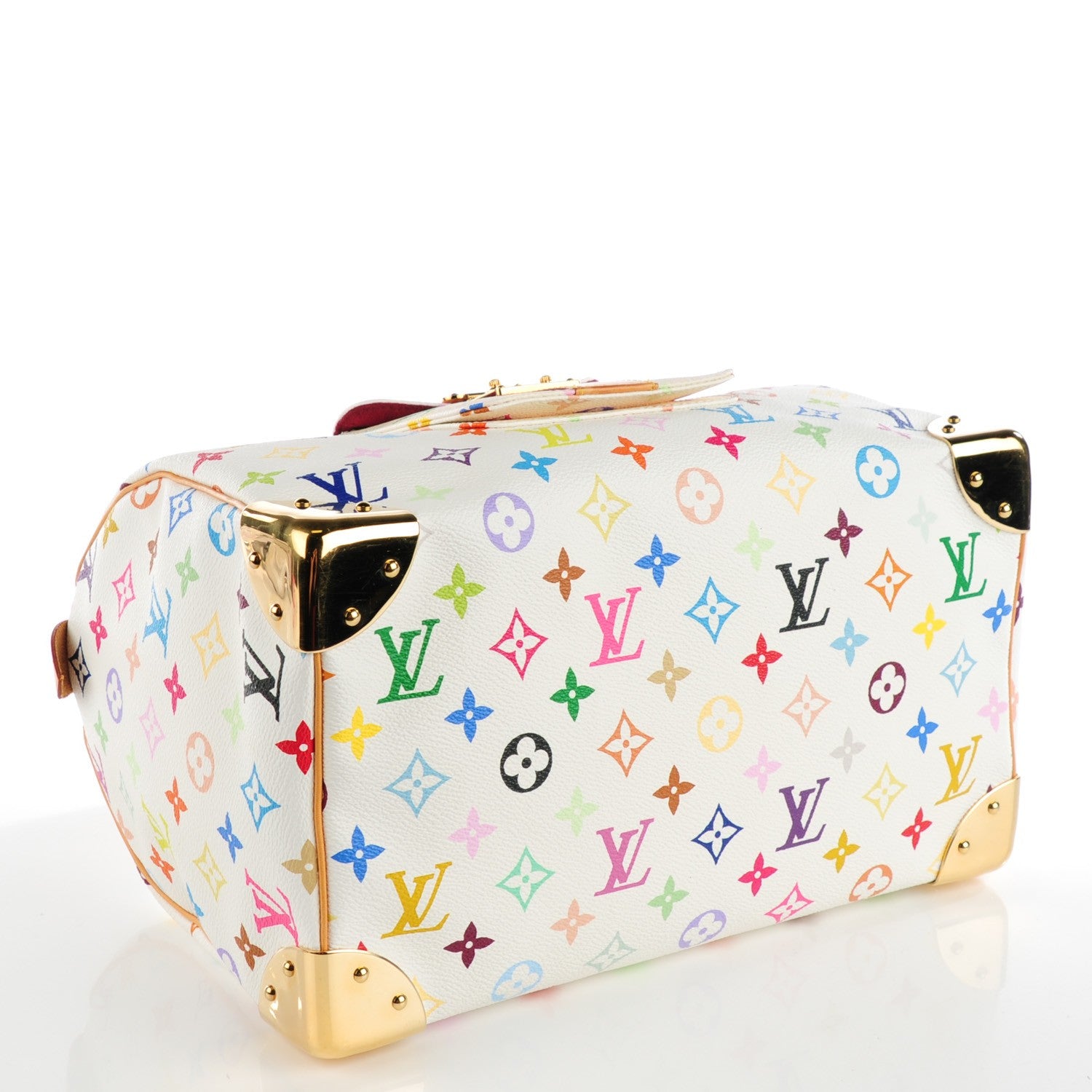 Louis Vuitton Monogram Multicolor Speedy 30 White 4 of 9