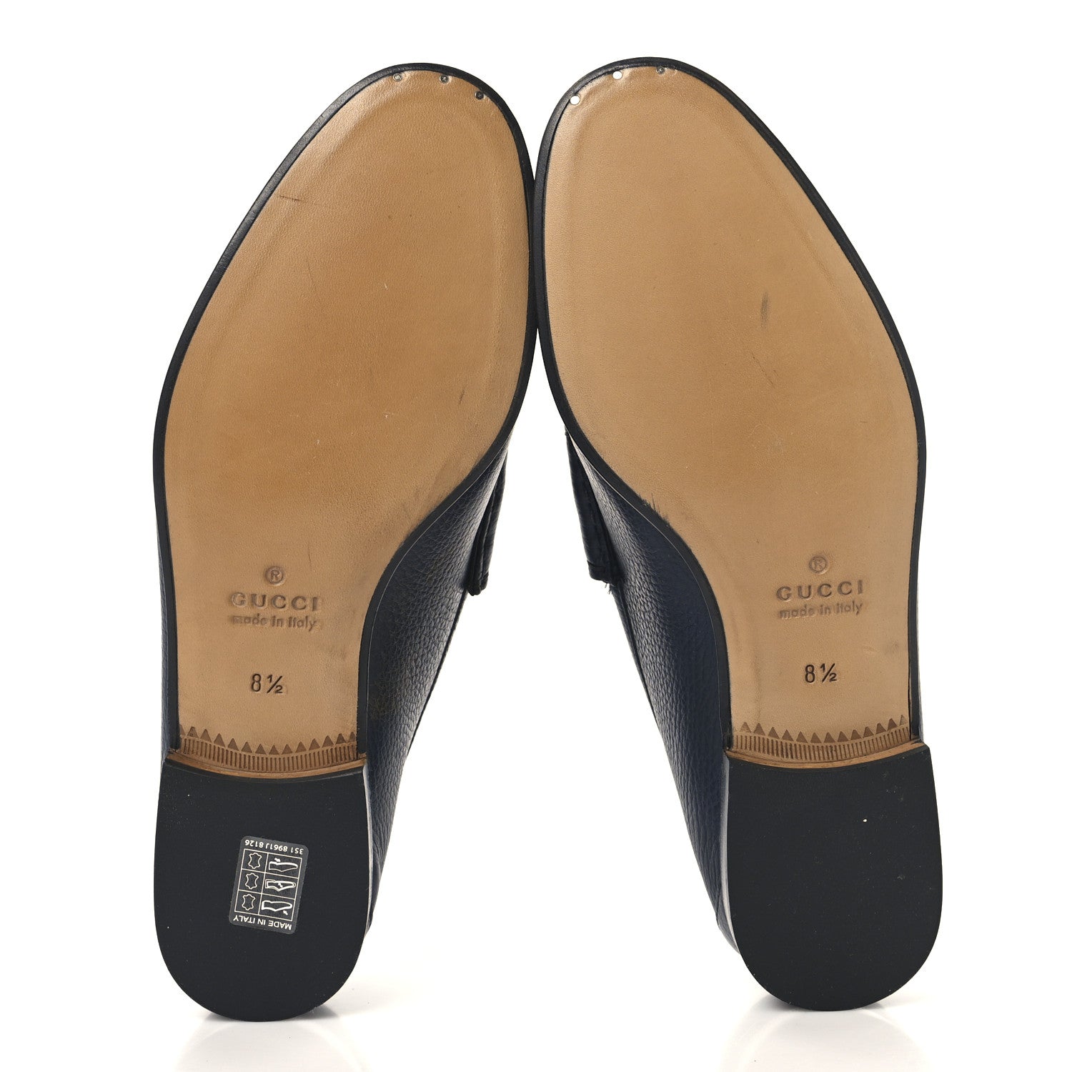 Gucci Road Calfskin Mens Horsebit Loafers 8.5 Blue 6 of 9