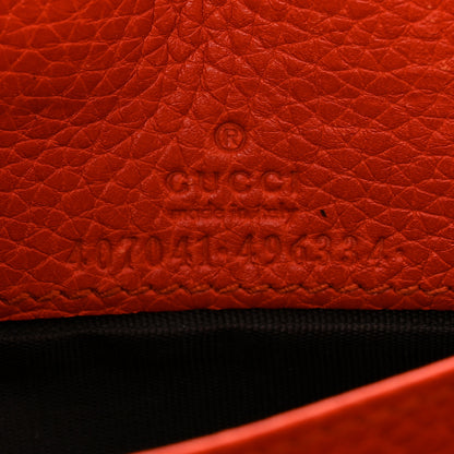 Gucci Pebbled Calfskin Soho Wallet On Chain Sun Orange 6 of 9