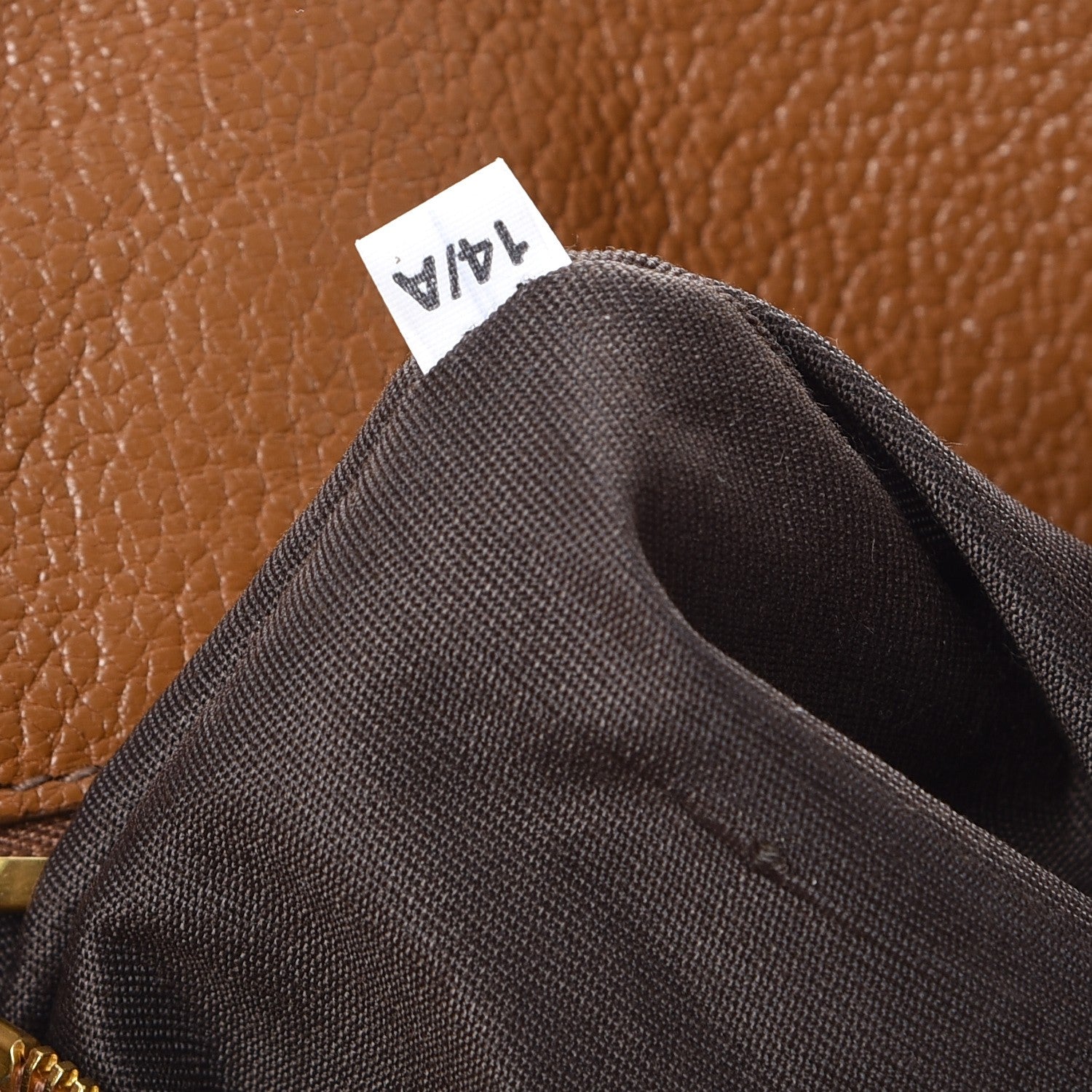 Miu Miu Goatskin Madras Zip Tote Brandy 8 of 21