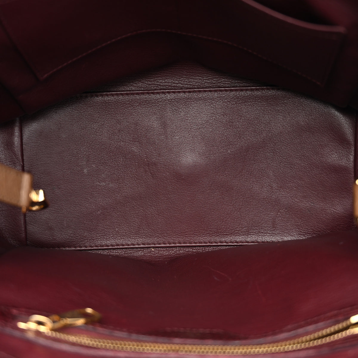 Ostrich Lizard Majestueux Tote MM Bordeaux