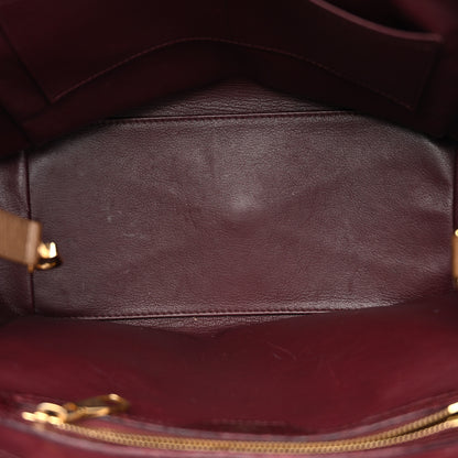 Louis Vuitton Ostrich Lizard Majestueux Tote MM Bordeaux 5 of 14