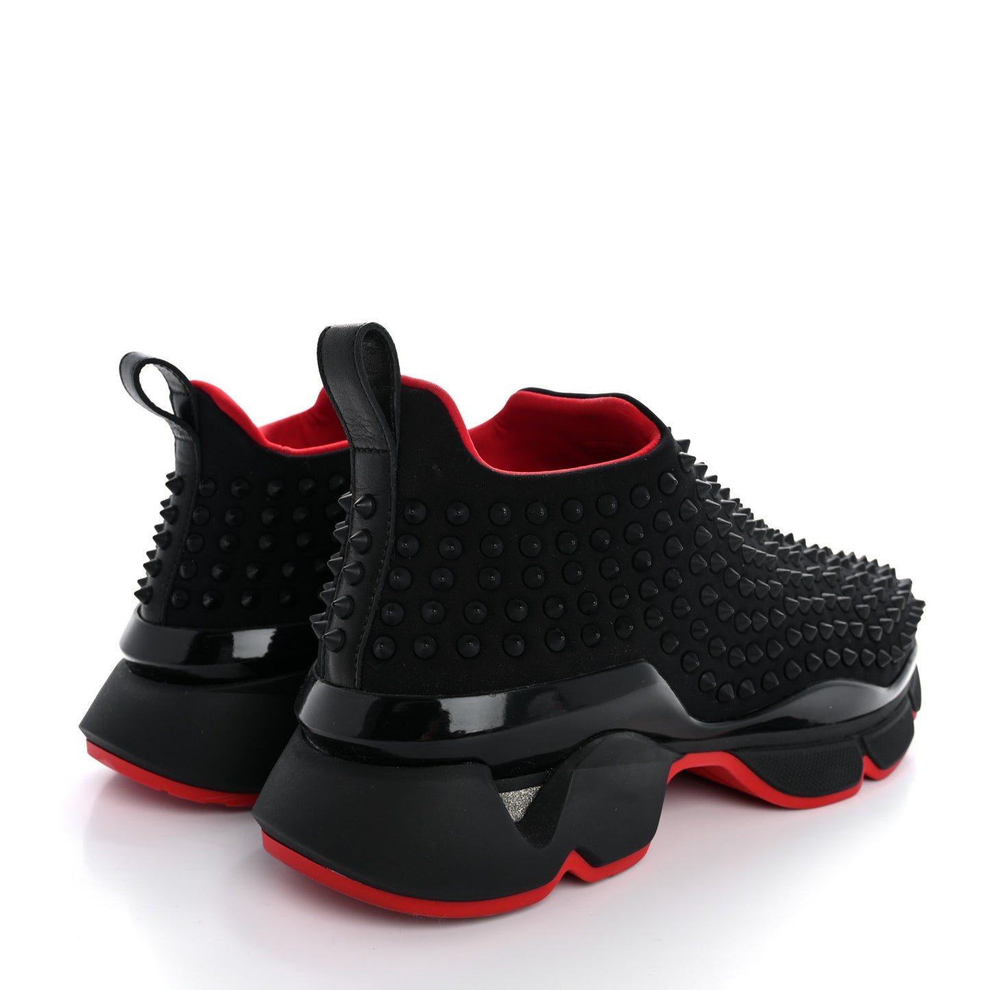 Neoprene Mens Spike Sock Flat Sneakers 42 Black