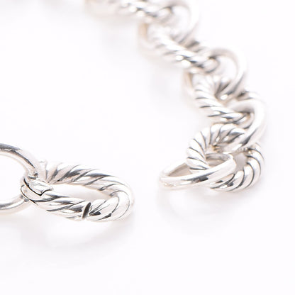 David Yurman Sterling Silver 10mm Medium Oval Link Bracelet 4 of 5