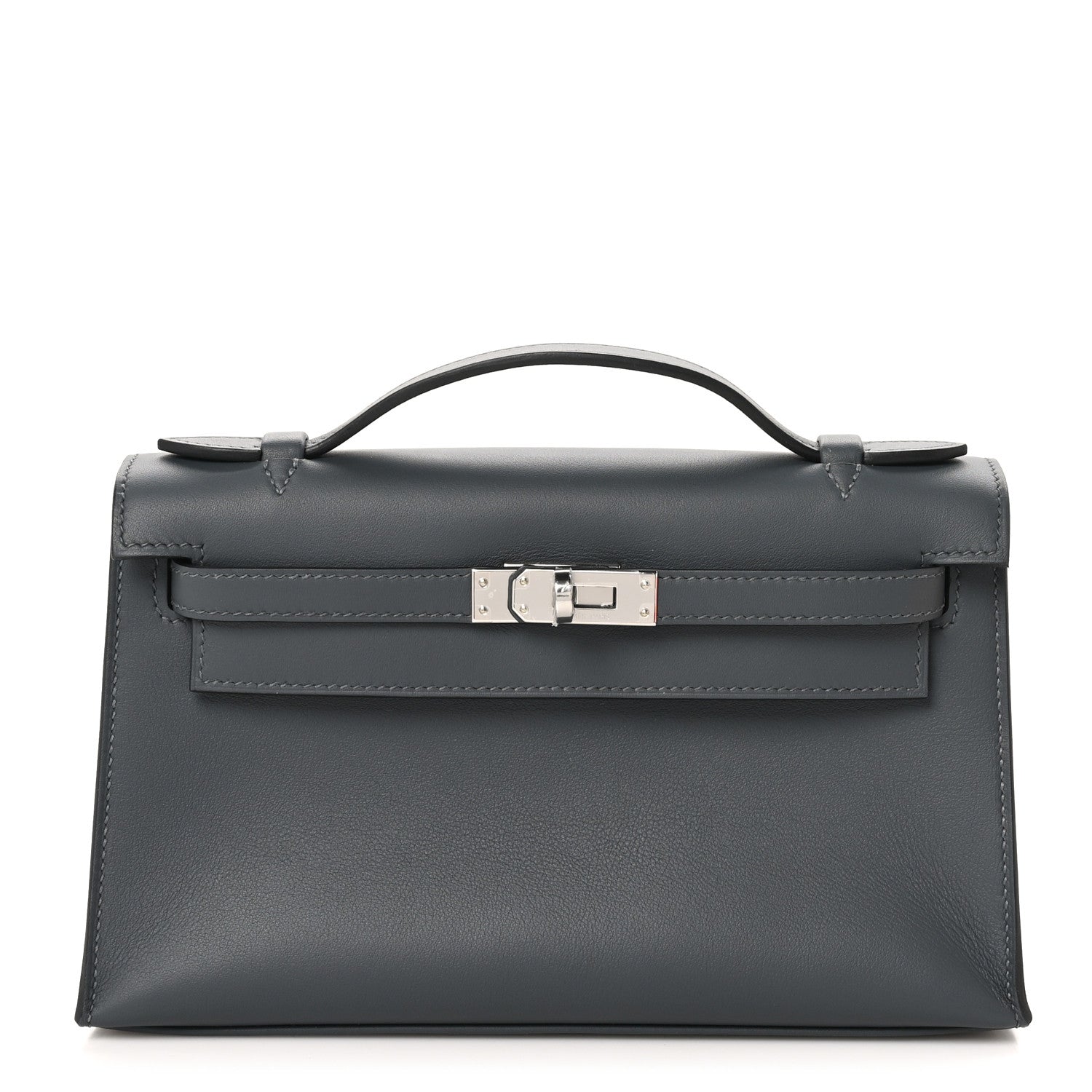 Hermes Swift Kelly Pochette Clutch Gris Misty 1 of 11