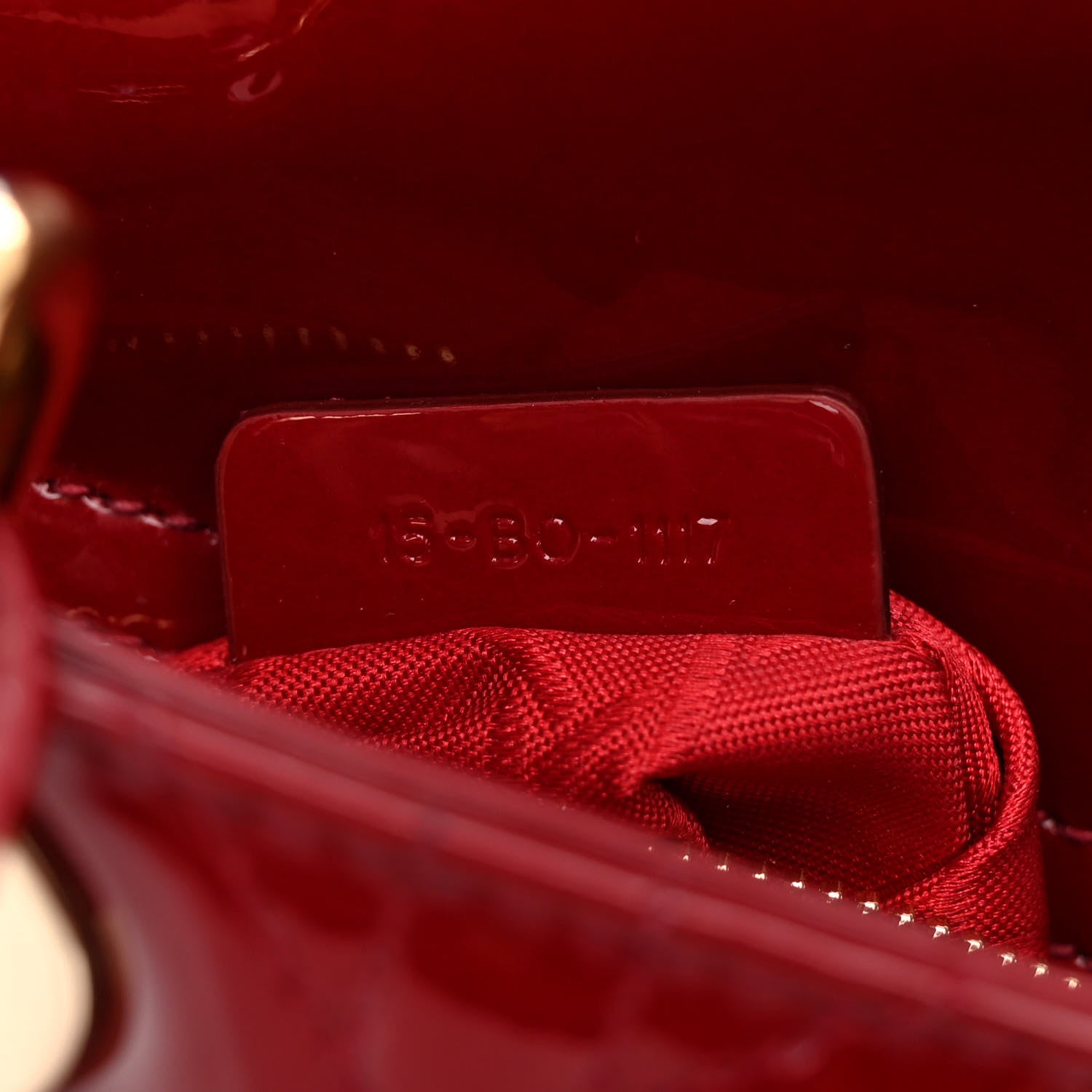 Christian Dior Patent Cannage Mini Lady Dior Red 7 of 11