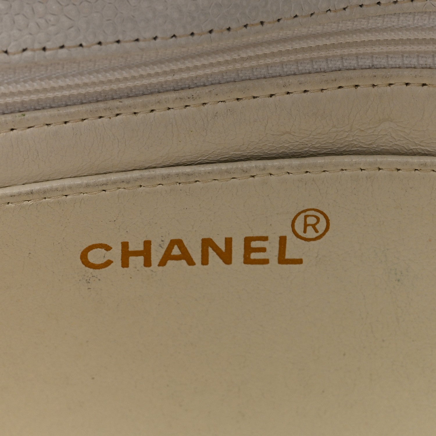 Chanel Caviar Quilted Medium Single Flap White 6 of 11