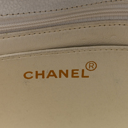 Chanel Caviar Quilted Medium Single Flap White 6 of 11