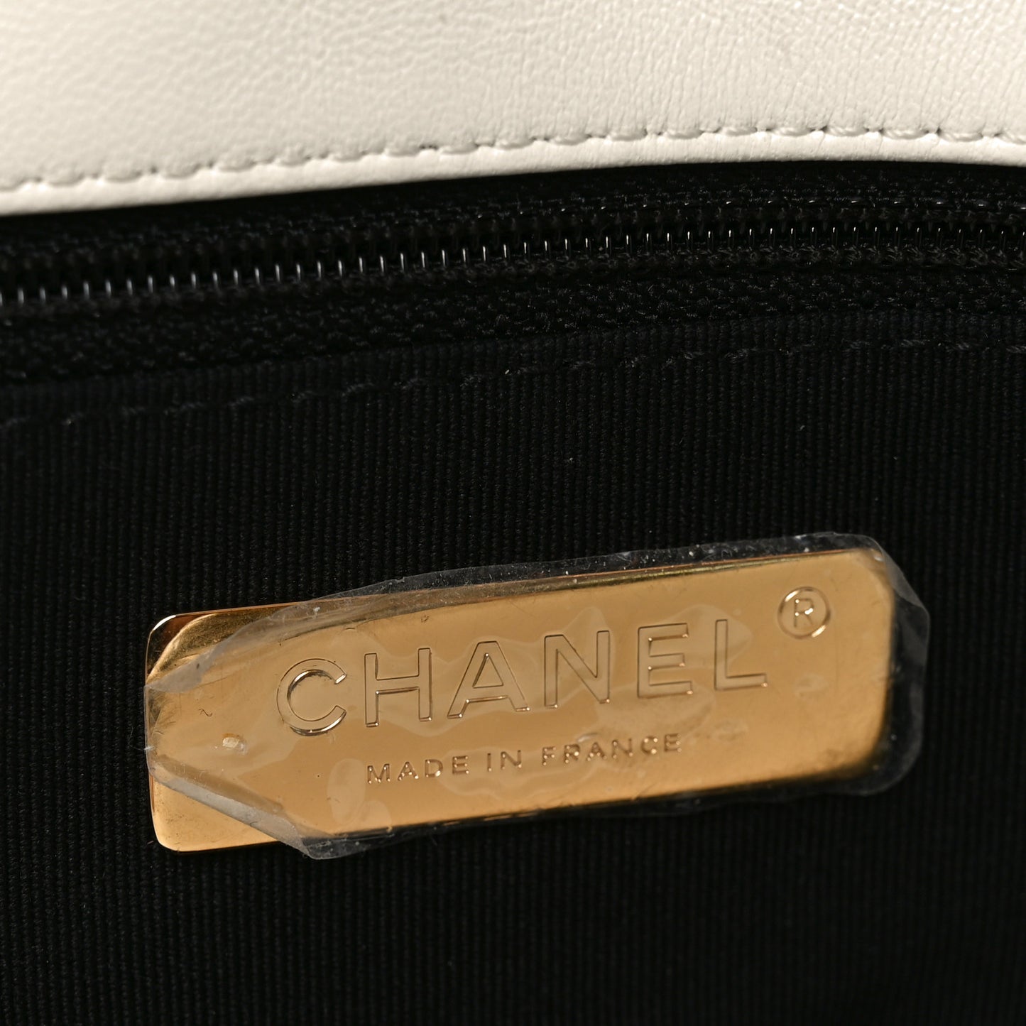 Quilted Large Chanel 19 Flap White