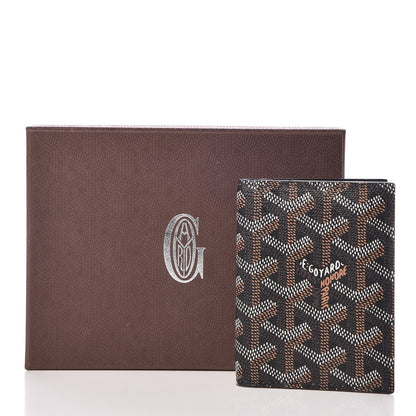 Goyard Goyardine Saint Marc Folding Card Case Black 8 of 16