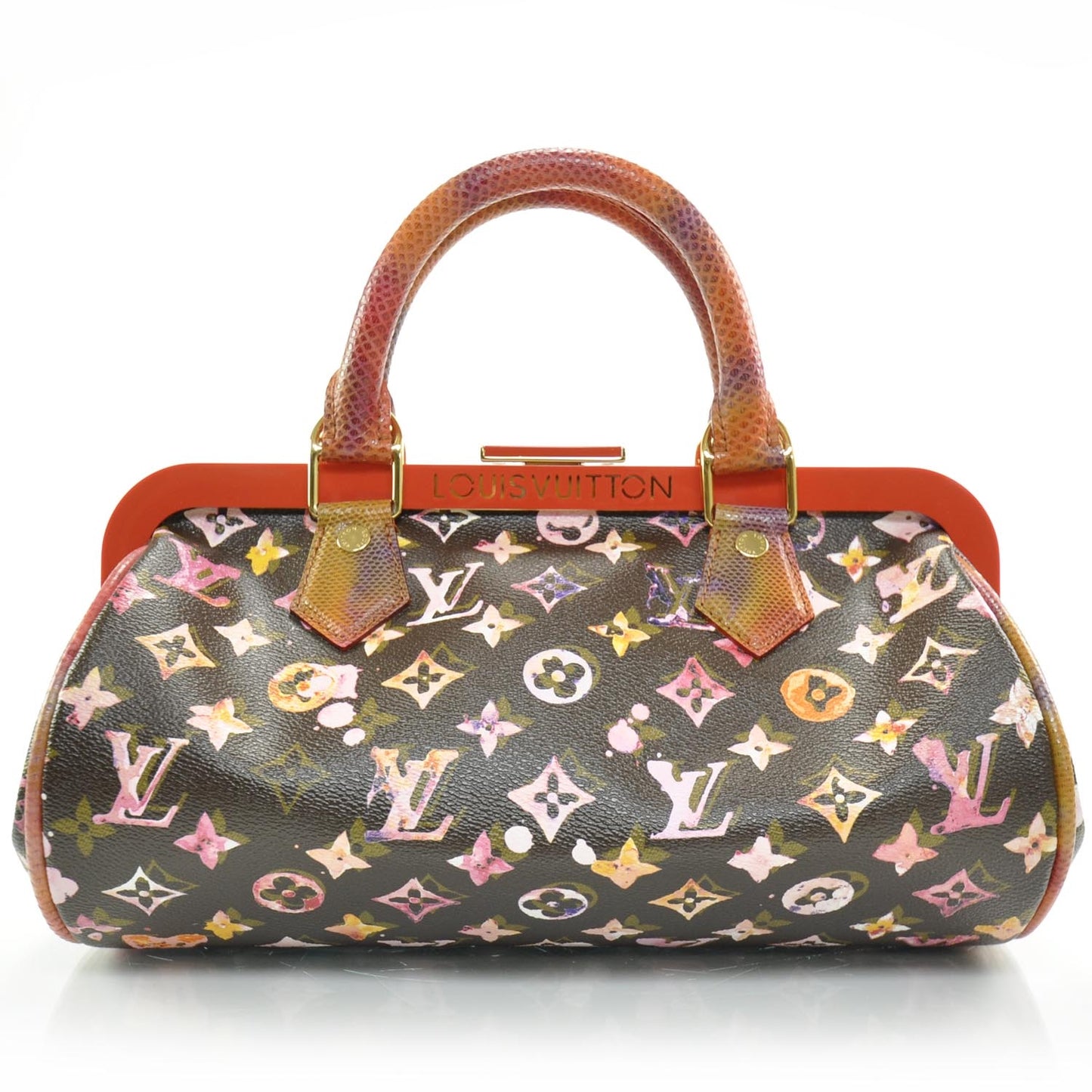 Watercolor Aquarelle Frame Papillon Brown