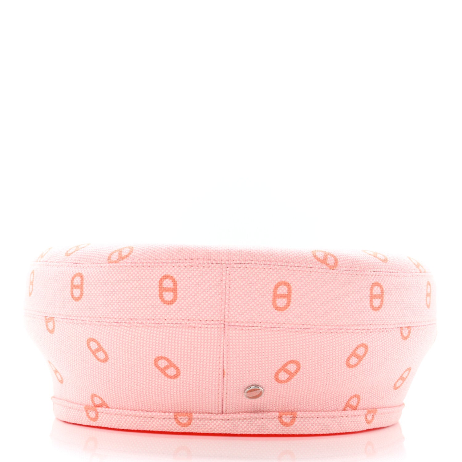 Hermes Canvas Womens Saint-Honore Chaine d'Ancre Beret 57 Rose Pop 5 of 9