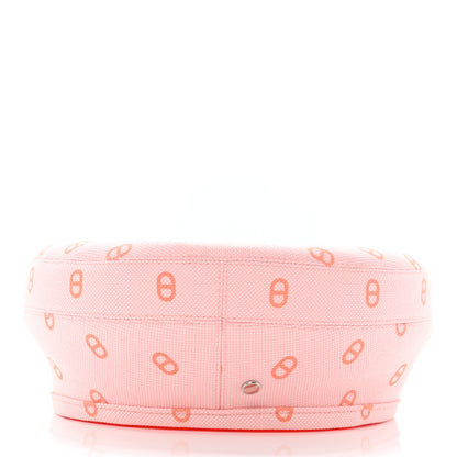 Hermes Canvas Womens Saint-Honore Chaine d'Ancre Beret 57 Rose Pop 5 of 9