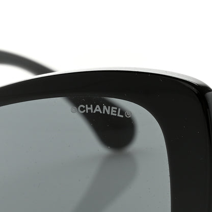 Chanel Acetate Pearl Butterfly Sunglasses 5445-H Black 5 of 8
