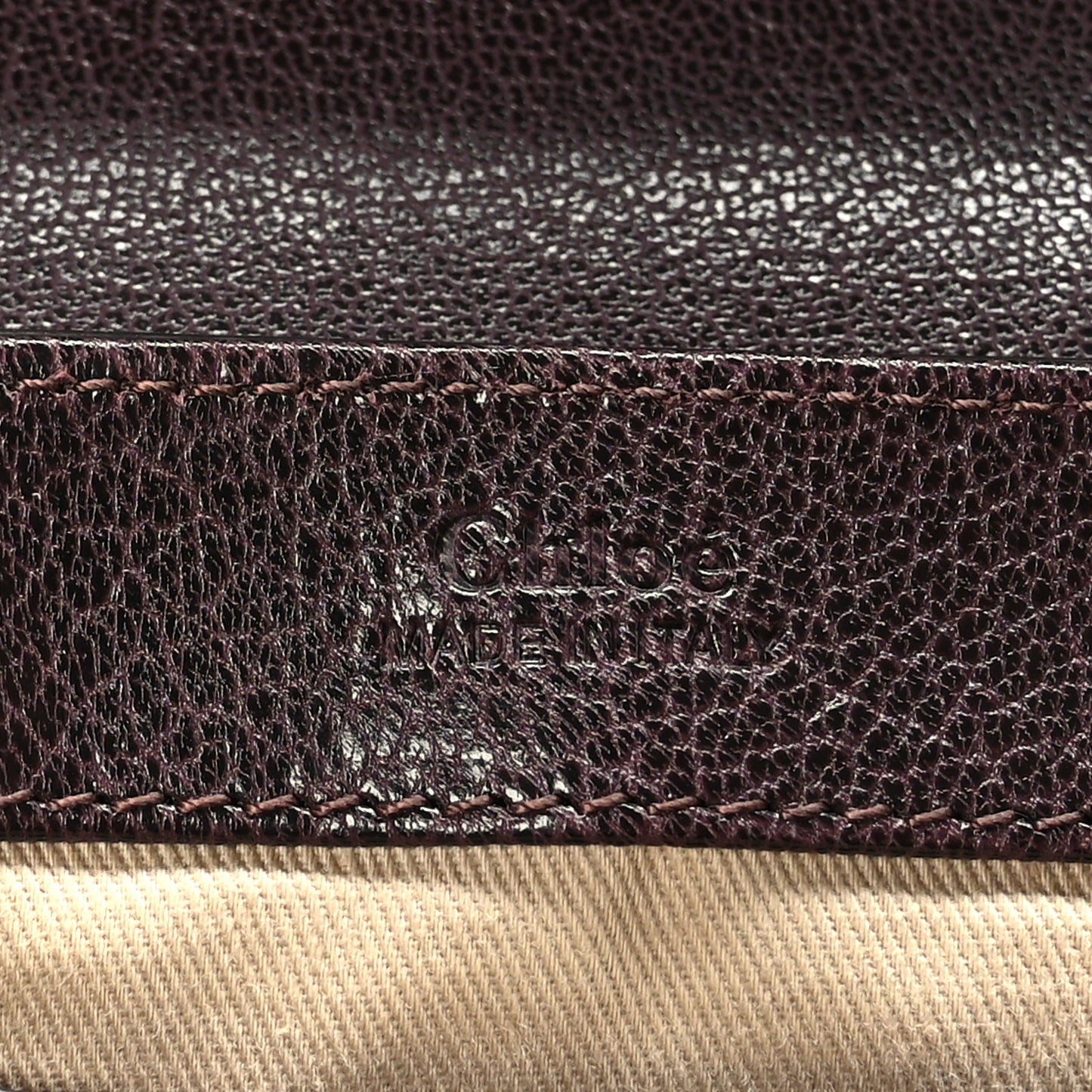 Shiny Calfskin Sequin Mini C Double Carry Brown Multicolor