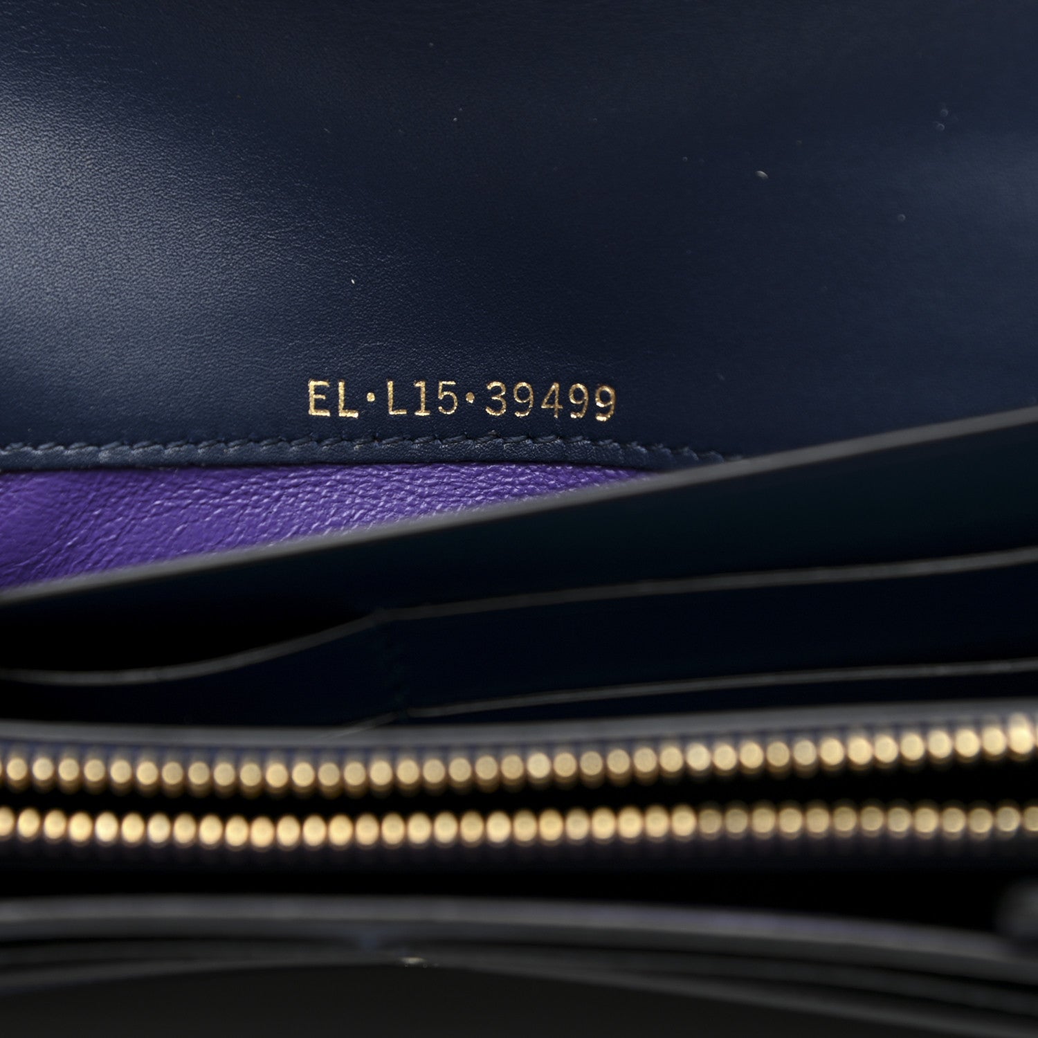 Bulgari Calfskin Serpenti Forever Wallet Blue 7 of 9