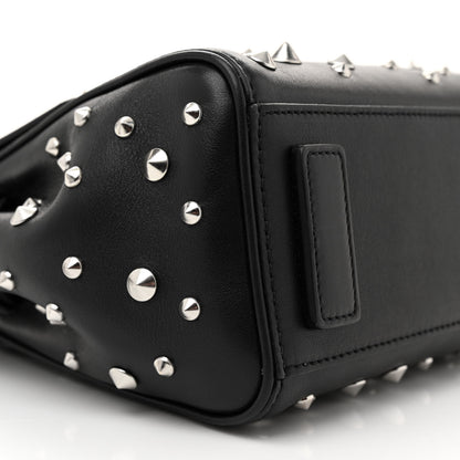 Versace Calfskin Spiked Small La Medusa Bag Black 8 of 9