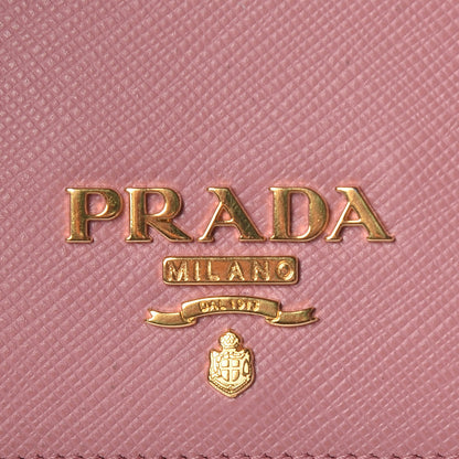 Prada Saffiano Metal Card Case Petalo 7 of 8