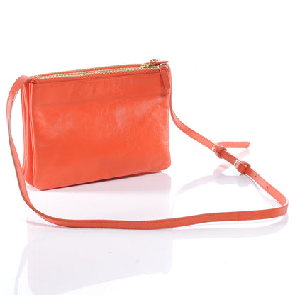 Celine Leather Trio Crossbody Bag Fluo Orange 3 of 8