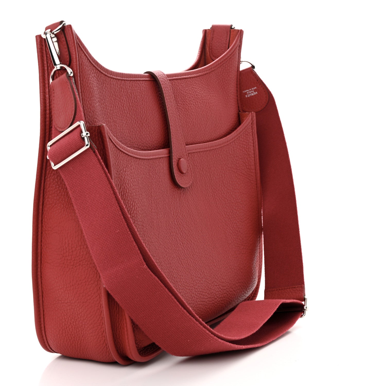Hermes Taurillon Clemence Evelyne III GM Rouge Piment 3 of 11