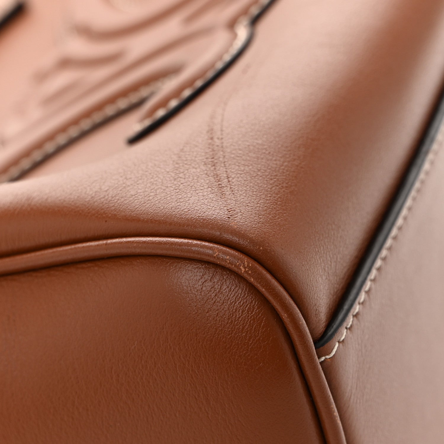 Celine Smooth Calfskin Triomphe Small Boston Bag Tan 11 of 11