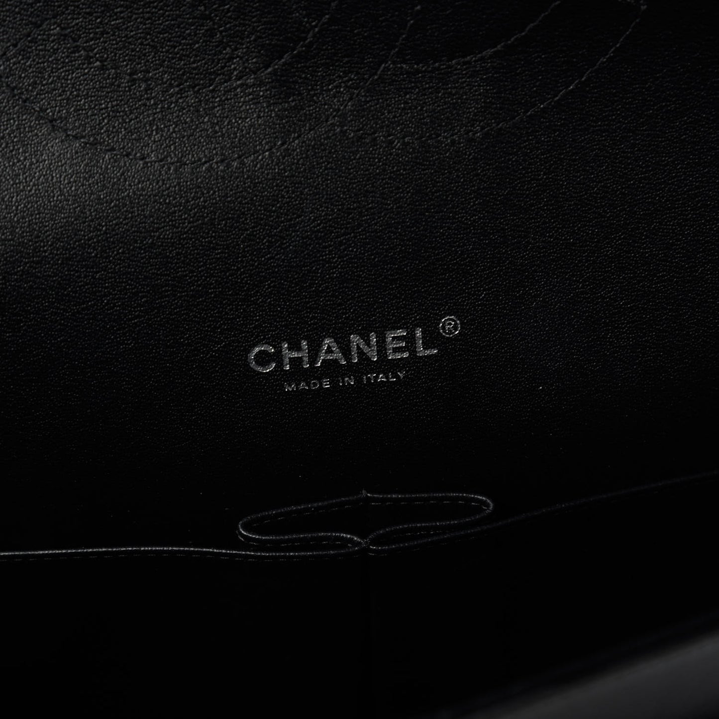 Lambskin Chevron Quilted Maxi Double Flap So Black