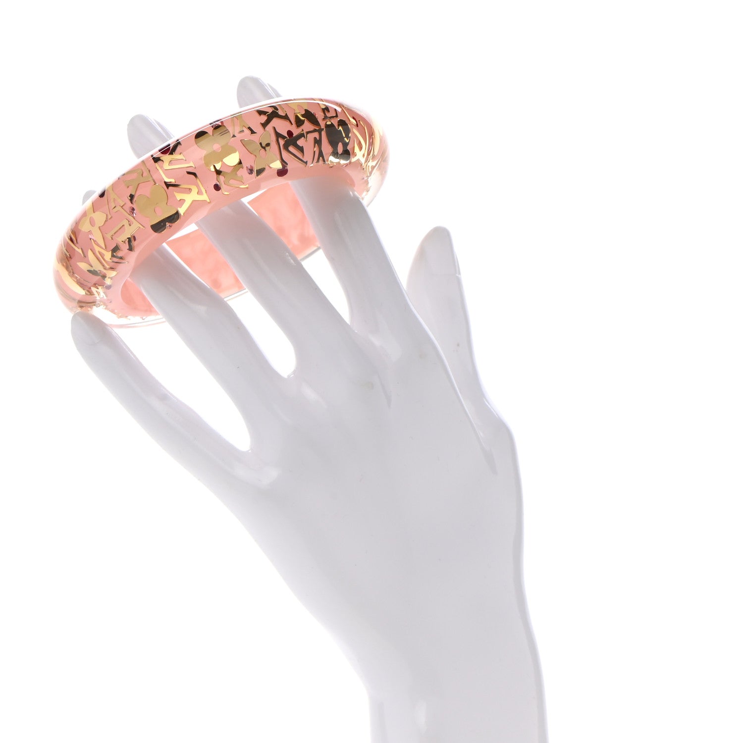Louis Vuitton Resin Swarovski Medium Inclusion Bracelet GM Rose 2 of 3