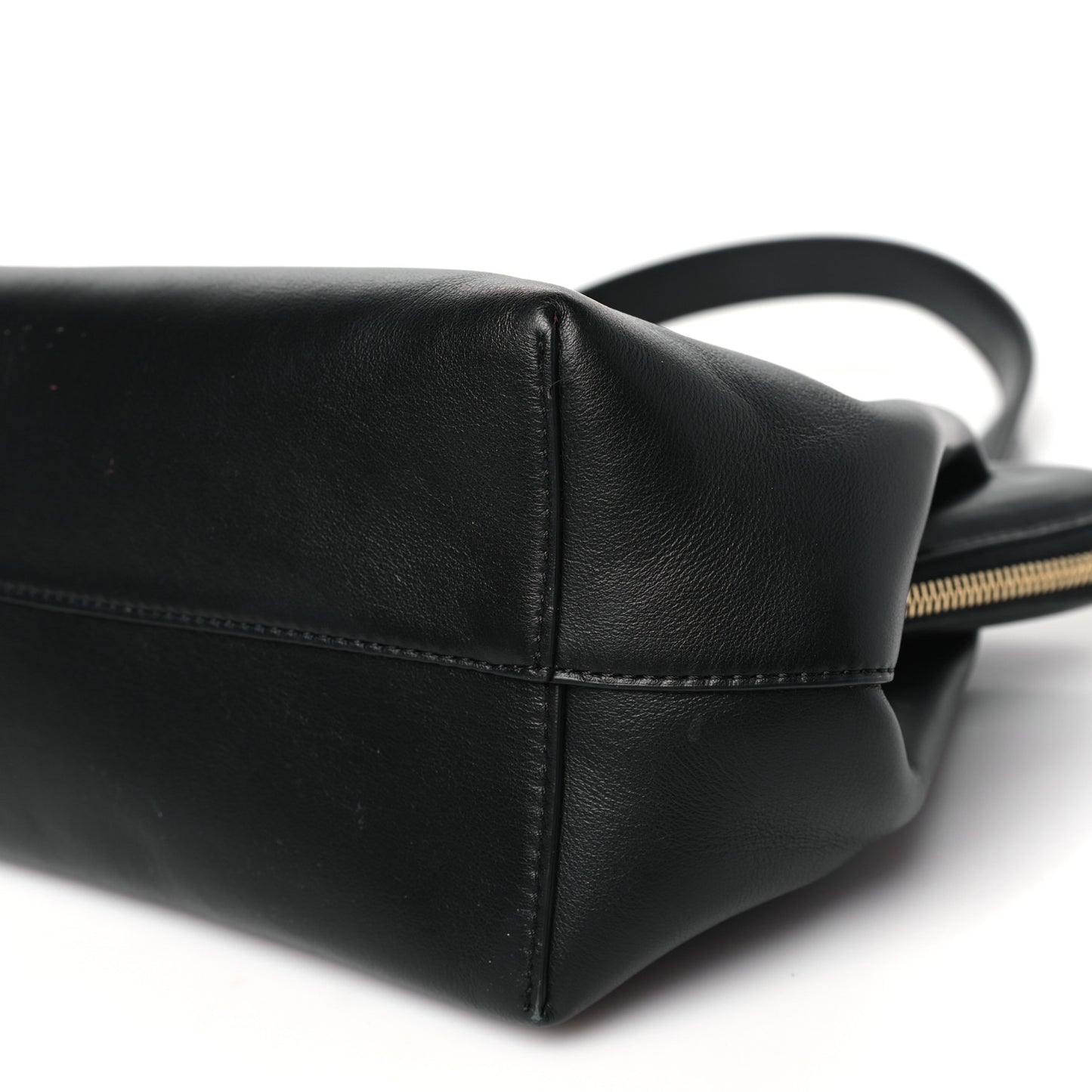 Smooth Calfskin M Frame Bag Black Flamma