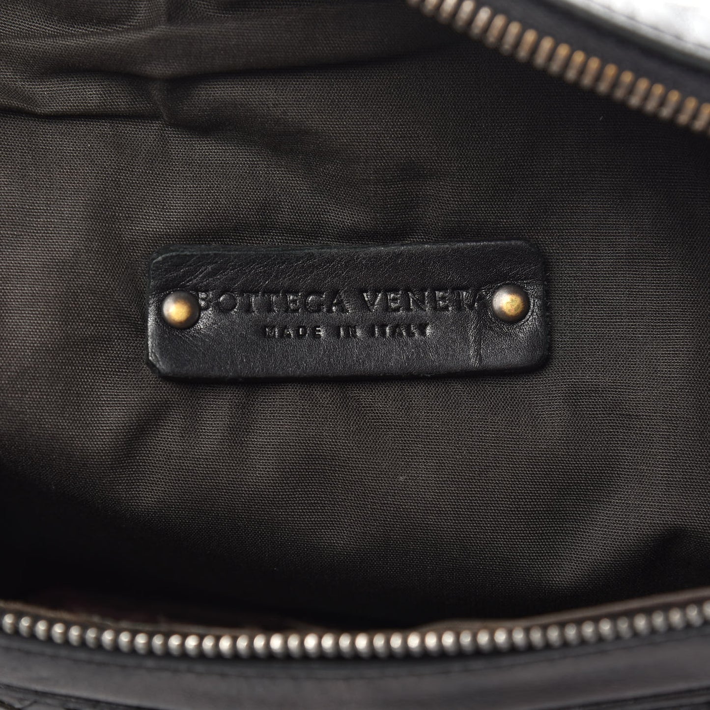 Nappa Intrecciato Belt Bag Black