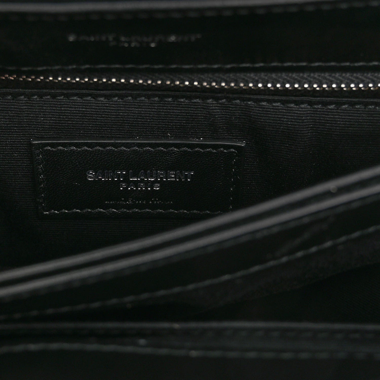 Saint Laurent Calfskin Y Quilted Monogram Toy Loulou Crossbody Bag Black 7 of 10
