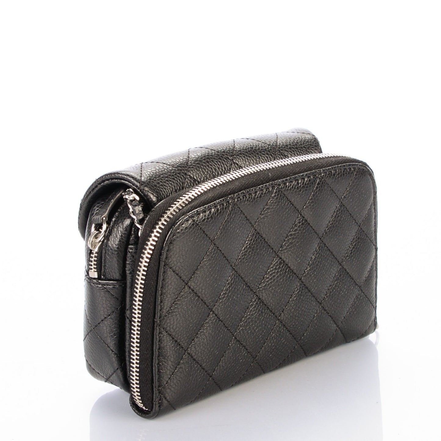 Caviar Quilted New Mini Flap Black