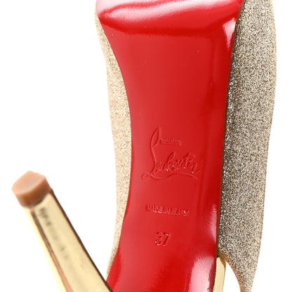 Christian Louboutin Glitter No Prive 100 Pumps 37 Platine 7 of 9