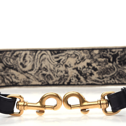 Christian Dior Canvas Embroidered Shoulder Strap Black 3 of 4