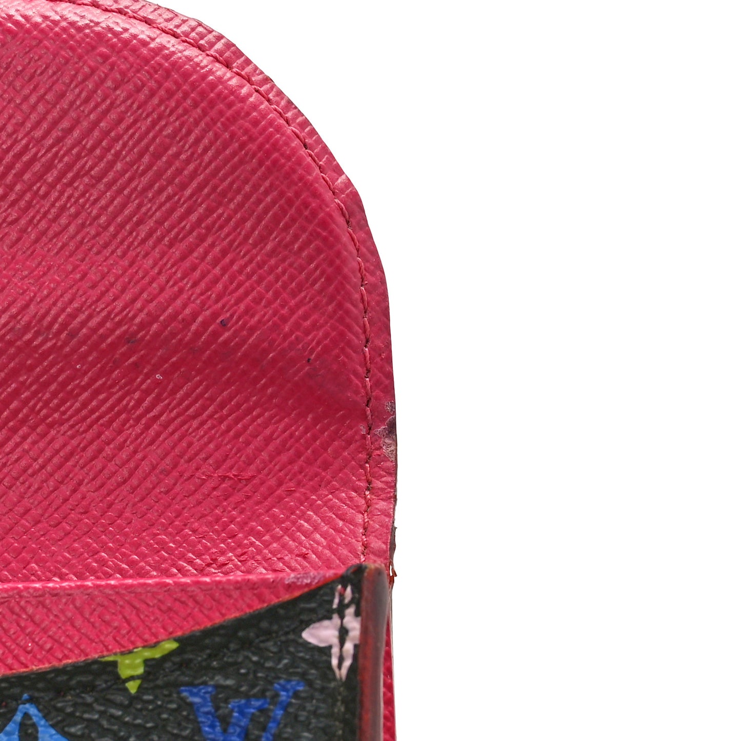 Monogram Multicolor Business Card Holder Black Grenade