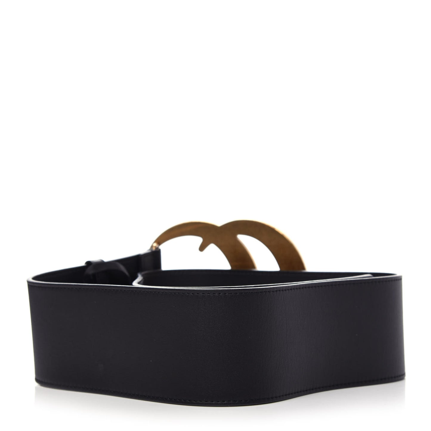 Calfskin Double G Wide Belt 95 38 Black