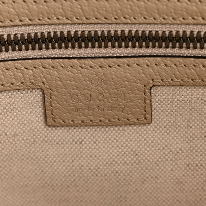 Gucci GG Supreme Monogram Textured Dollar Calfskin Web Small Ophidia Half Moon Hobo Beige Mystic White Oatmeal 11 of 21