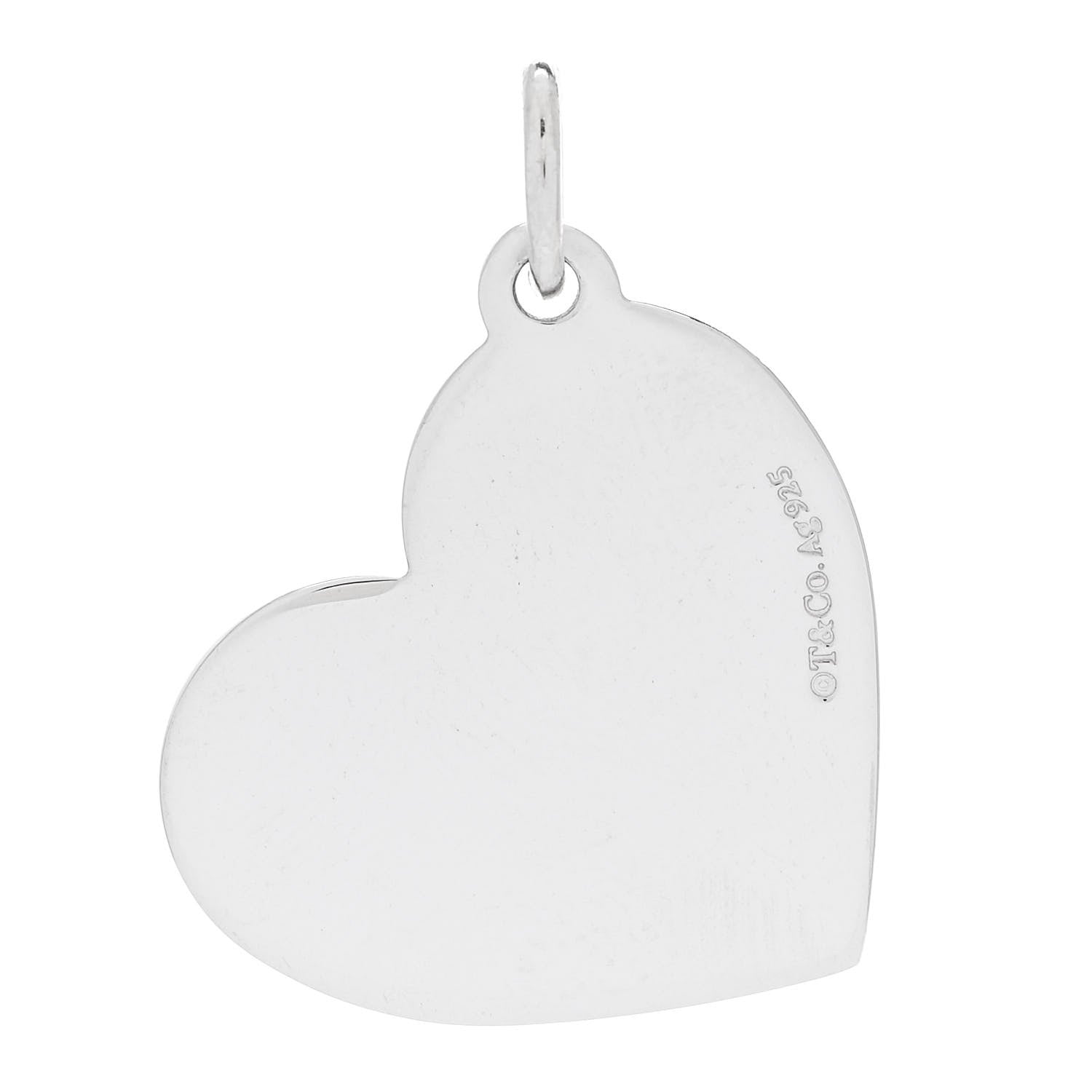 Tiffany Sterling Silver Mom Heart Charm 3 of 5