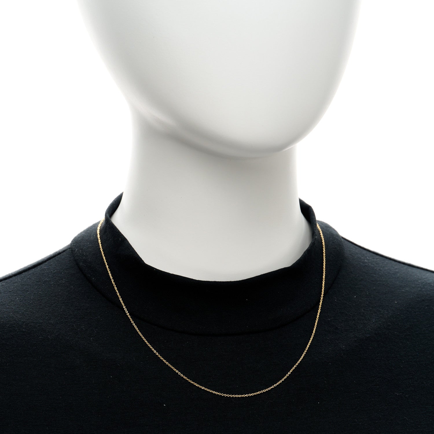 Tiffany 18K Yellow Gold Chain Necklace 18" 2 of 4